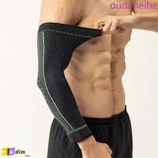 OUDIMEIHE Faixa de Cotovelo para Fitness, Mangas de Compressão para Braço em Elastano Resistente ao Desgaste, El Cushion