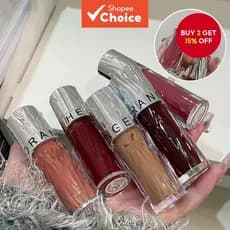 HERORANGE Silky Veil Mirror Lip Gloss - Café Leitoso Translúcido Pigmentado, Maquiagem que Suaviza a Linha dos Lábios e