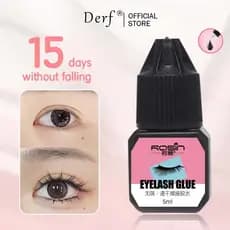 Cola para Cílios Postiços de Longa Duração, Preta, Impermeável, Profissional, Secagem Rápida, Cosméticos 5ML