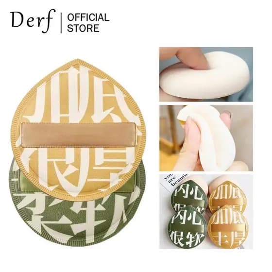 Esponja de Maquiagem Tamanho Grande XL, Macia como Algodão Doce, Elástica, para Base Air Cushion, com Caixa de Armazenam