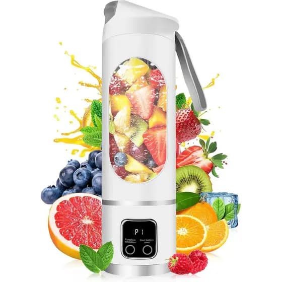 Liquidificador Portátil Pessoal Elétrico USB | Liquidificador Portátil de 500ml para Shakes e Smoothies | PequenoLiquidi