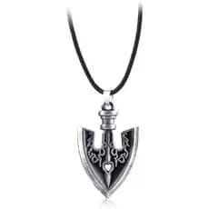 Colares FunBoat JJBA JoJo Stand Arrow - Colares com Pedra Vermelha de Jotaro Kars - Presentes de Natal para Cosplay para