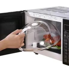 Tampa anti-respingos para micro-ondas com alça, tampa reutilizável para alimentos, utensílios de cozinha modernos, gadge