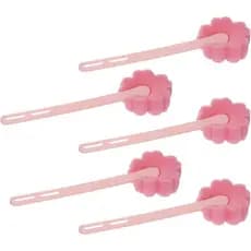 Mini Skater 5 Peças Escova de Limpeza em Forma de Flor com Cabo Longo de 17cm para Garrafas de Água Reutilizáveis, Recip