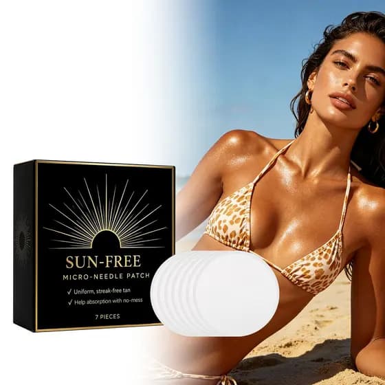 [Estoque pronto] Adesivos de cuidados resistentes ao escuro verão ao ar livre sem sol criar tom de pele de Bronze Facial