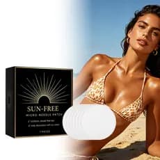 [Estoque pronto] Adesivos de cuidados resistentes ao escuro verão ao ar livre sem sol criar tom de pele de Bronze Facial