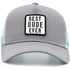 Boné Trucker para Meninos, Boné Snapback "Best Dude Ever", Boné de Beisebol Ajustável em Malha para Jovens de 10 a 15 An