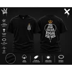 Camiseta Nossa Senhora Aparecida Cristã Unissex Estampada 100% Algodão Premium Streetwear promoção