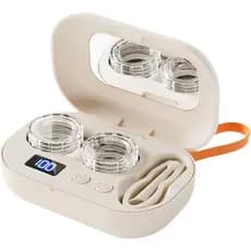 Máquina de Limpeza de Lentes de Contato, Limpador Ultrassônico de Lentes de Contato com Estojo Fofo, Máquina Portátil de
