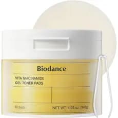 BiodanceVitaNiacinamideGelTonerPads, Corretor de Manchas Escuras, Tonificante, Discos Esfoliantes Suaves com Vitamina C,