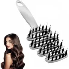 Escova de Cabelo Cithway Volume+ com Cerdas de Javali, Escova Alisadora para Cabelo Feminino, Escova Cithway com Cerdas