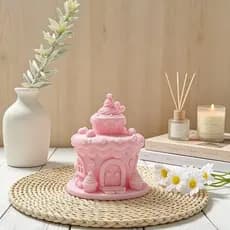 [Estoque pronto] Impressão 3d Novo Estilo Menina Rosa Bonito Bolo Casa Tendas Decorações de Interiores de Casa Presentes