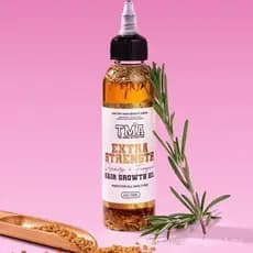 Óleo Capilar Fortificante de Alecrim e Feno-Grego para Crescimento Capilar 4oz - Óleo de Crescimento com Ervas The Mane