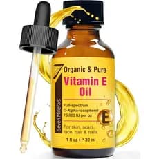 Óleo de Vitamina E Ultra Puro Seven Minerals - 75.000 I.U. Tocoferol D-Alpha de Espectro Completo, 1 Fl Oz - Óleo de Vit