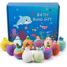 Bombas de Banho para Crianças com Brinquedos Dentro, Pacote com 12 Bombas Efervescentes em Forma de Ovo, Mega Bolhas Col