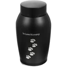 Urna Memorial para Animais de Estimação em Aço Inoxidável VANZACK para Cinzas, Jarra Cinerária Polida e Lisa, Lembrança