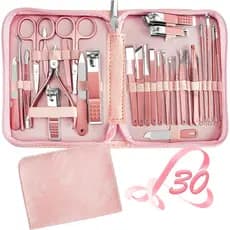 Conjunto de Manicure 30 em 1, cortador de unhas REDFLOW, cortadores de unhas das mãos e dos pés, ferramentas de manicure