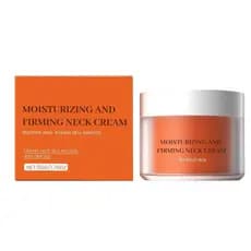 Creme de massagem hidratante para o contorno do pescoço, usado para cuidados diários, proporciona hidratação à pele.