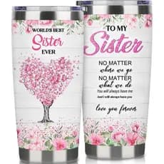 Copo Térmico para Irmãs - Presente de 20 oz para Irmãs, Presente de Aniversário Ideal da Irmã/Irmão