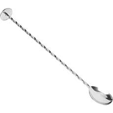 Colher Bailarina em Aço Inox Cabo Espiral e Disco Ideal para Drinks e Jara de Suco