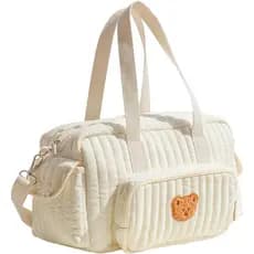 Bolsa de Fraldas Fofa, Bolsas de Viagem Acolchoadas Kawaii, Bolsa Macia para Maternidade e Hospital, Armazenamento de Fr