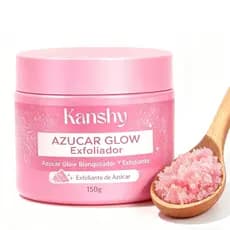 Kanshy Azucar Glow Exfoliador, Azucar Glow Clareador e Esfoliante, Esfoliante Orgânico para Rosto e Corpo para Esfoliaçã