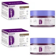 Gel Roxo para Massagem Relaxante para Costas, Pescoço, Ombros, Mãos, Pés, Pulsos e Corpo Inteiro, Rico em Óleo de Emu, C