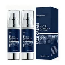 Soelegant 2 PCS Facial para Homens, Hidratante Diário Anti-Envelhecimento para Rugas e Bolsas nos Olhos, Fac