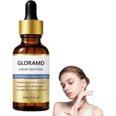 Sérum Lifting Facial GloraMD, Sérum Facial Líquido GloraMD com Complexo de Peptídeos e Colágeno, Sérum Hidratante Anti-I
