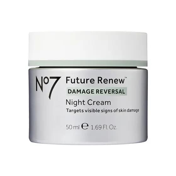 No7 Future Renew Damage Reversal Night - Hidratante Facial Anti-Idade - Infundido com Tecnologia de Peptídeos para Rever