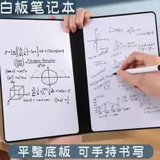 [Estoque pronto] Caderno de quadro branco apagável portátil A5 pequeno quadro branco quadro de notas de mesa quadro de m