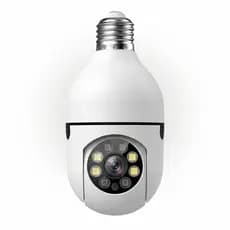 Câmera de Segurança Inteligente Lâmpada 360° Kapbom: Instalação Fácil, Visão Noturna e Wi-Fi