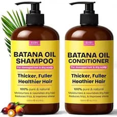 Conjunto de Shampoo e Condicionador com Óleo de Batana |   Óleo de Batana Orgânico Cru para Crescimento Capilar |   Trat
