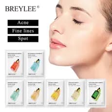 BREYLEE sérum facial com vitamina C/ácido hialurônico/retinol/colágeno com ouro 24k/tratamento calmante/acne, máscara fa