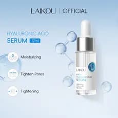 Sérum Facial de Ácido Hialurônico LAIKOU para Tratamento de Acne e Hidratação 17ml/30ml 1 unidade