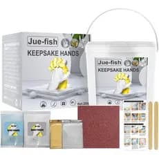 Kit de Moldagem de Pegada e Mão de Bebê, Kit de Escultura em Gesso DIY, Kit de Moldagem de Mão, Kit de Moldagem de Pé e