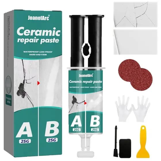 Kit para Porcelanato, Azulejo, Mármore e Granito, Kit de 100ml para Bancadas de Quartzo, para Reparar Lascas, Fissuras e