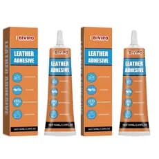 Cola para Couro, Fórmula de Colagem Impermeável de Grau Profissional, 50ml/1.69oz. O pacote contém 2 peças. Adequado par