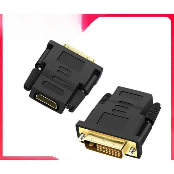[Estoque pronto] Adaptador DVI macho para HDMI fêmea, estoque pronto, computador dvi macho 24 + 1 para hdmi fêmea adapta