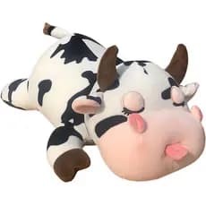 Almofada de Pelúcia de Vaca - Animal de Pelúcia de 19,6 Polegadas - Presente de Aniversário, Natal, Dia dos Namorados pa