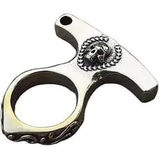 Acessórios de gancho para chaveiro de latão retrô, chaveiro de latão, corrente para carteira, EDC, chaveiro para carro (