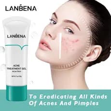 GEL DE TRATAMENTO PARA ACNE LANBENA Trata a pele com acne Remove cravos Remove manchas de acne Cicatrizes de acne Cuidad