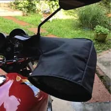 Luva de Guidão Impermeável para Guidão Moto Protetor Ideal para Dias Frios e Chuvosos