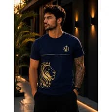 Camiseta Masculina VH Fashion Premium Casual Alta Qualidade
