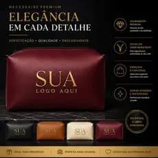 Necessaire Personalizada com Sua Logo | Brinde Corporativo Premium
