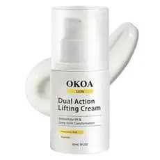 OKOAAçãoDuplaEfeitoLifting-FirmezaInstantâneacomPeptídeos&ÁcidoHialurônico,Hidratante,ParaTodosOsTipos,1.05oz