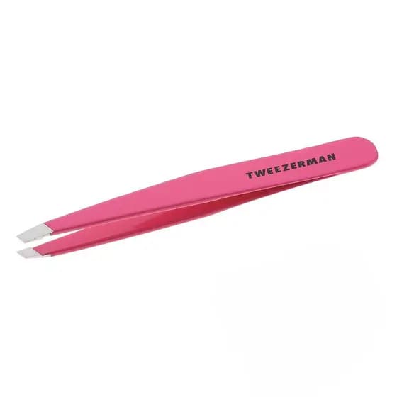 Pinça de Sobrancelha em Aço Inoxidável Tweezerman para Mulheres e Homens (Rosa Neon)