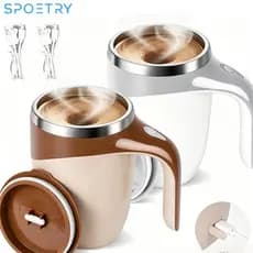 380ml Caneca Térmica Copo Magnética Misturador De Bebidas Mixer Café Shake