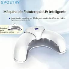 Esterilizador UV Germicida Portátil Dobrável - Higienizador de Mãos e Pequenos Objetos com Temporizador