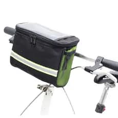 Bolsa De Guidão Bicicleta Alforje Suporte Celular Touch Screen Faixa Refletiva Ciclismo MTB